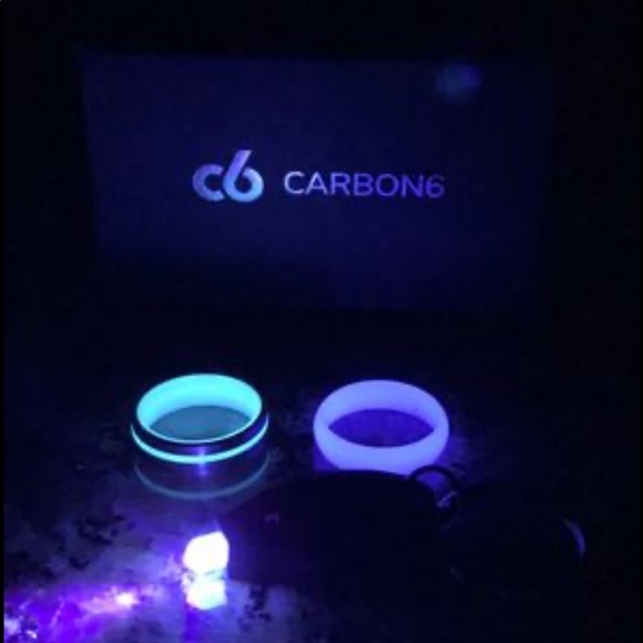 Carbon 6 Titanium Fibonacci + Glow Ring - Picture 3 of 4